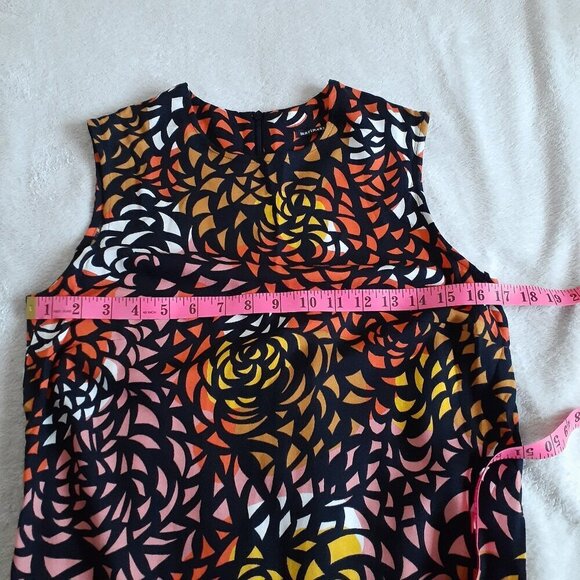 Marimekko Women's Size 34 (XS) Multicolor Retro Print Sleeveless Gita Tunic Top - Picture 13 of 16